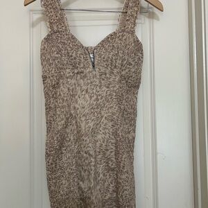 Stylish Tan Mini Dress